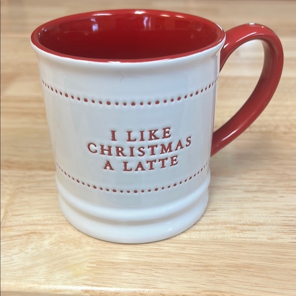 Red and White Christmas Latte Mug - Picture 1 of 4